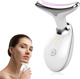 Dual-Function 3 Colors Face and Neck Massager with LED Light