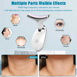 Dual-Function 3 Colors Face and Neck Massager with LED Light