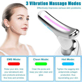 Dual-Function 3 Colors Face and Neck Massager with LED Light
