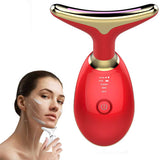 Dual-Function 3 Colors Face and Neck Massager with LED Light