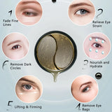 Seaweed + Black Pearl Collagen Eye Patches Remove Dark Circle Wrinkles Sleep Eye Mask Moisturizing Eye Care 120Pcs
