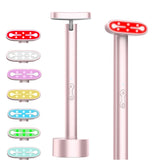 7 Colors Red Light LED Beauty Facial Wand EMS Microcurre Vibration Skin Rejuvenation 
