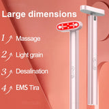7 Colors Red Light LED Beauty Facial Wand EMS Microcurre Vibration Skin Rejuvenation 