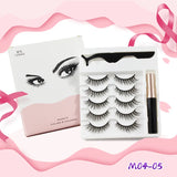 Magnetic Eyelashes 3D Faux Mink Eyelash Makeup Magnet Lashes Eyeliner 