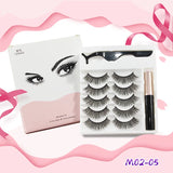Magnetic Eyelashes 3D Faux Mink Eyelash Makeup Magnet Lashes Eyeliner 