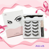 Magnetic Eyelashes 3D Faux Mink Eyelash Makeup Magnet Lashes Eyeliner 